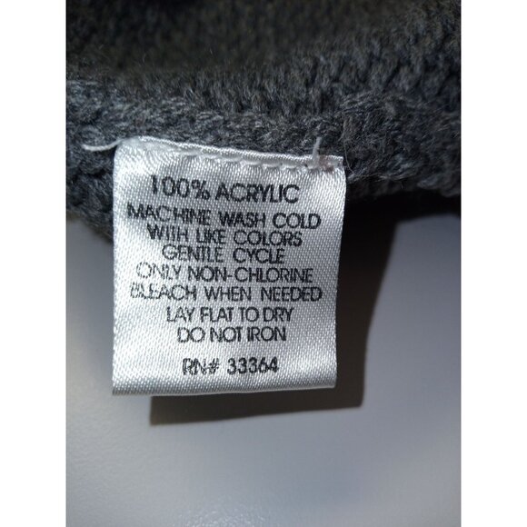 Currants Grey Knit Short Sleeve Cardigan Size Small - Picture 6 of 6